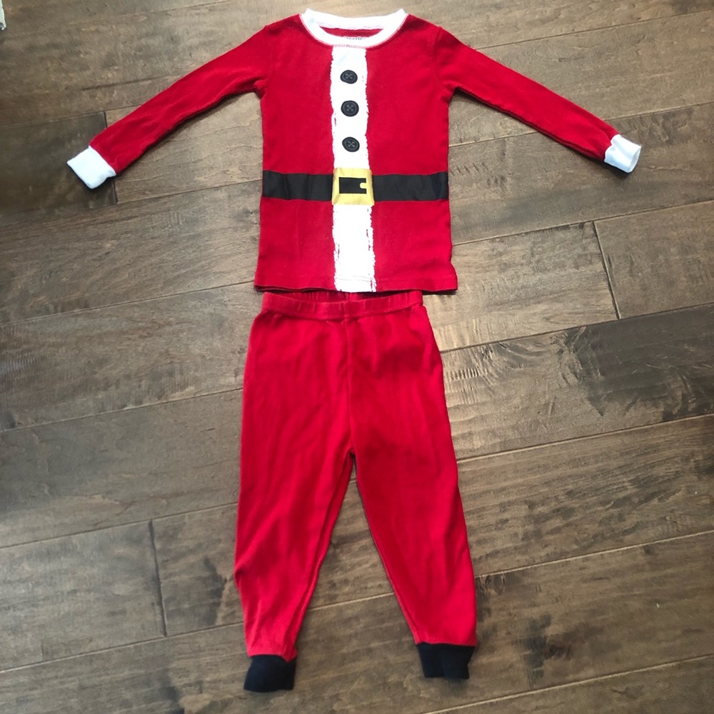 Christmas Santa pajamas size 24M/2T. *worn once.